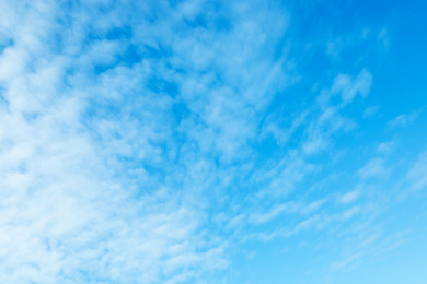 Photo of Beautiful blue sky with clouds on sunny day