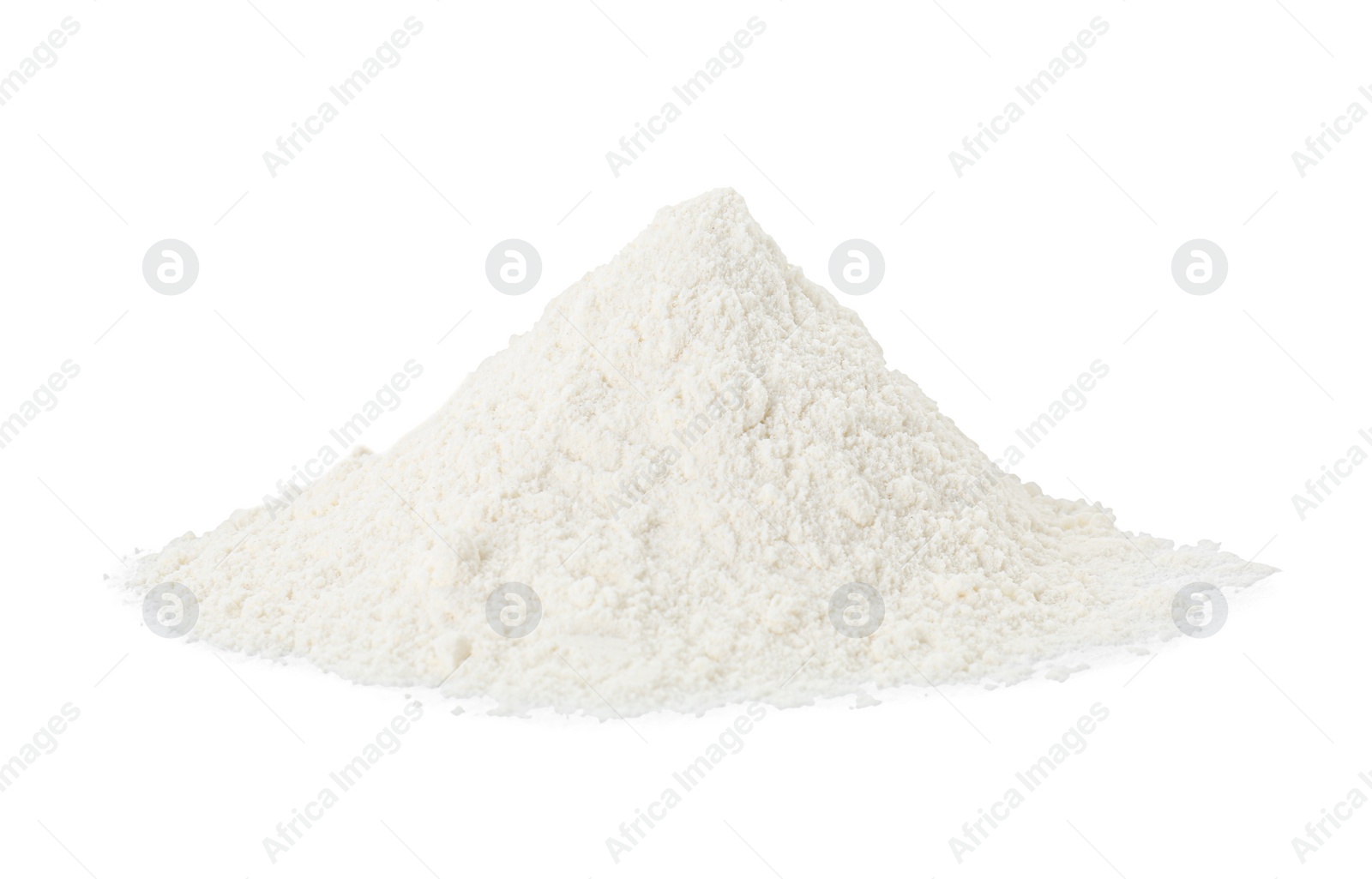 Photo of Pile of baking powder isolated on white