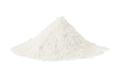 Photo of Pile of baking powder isolated on white