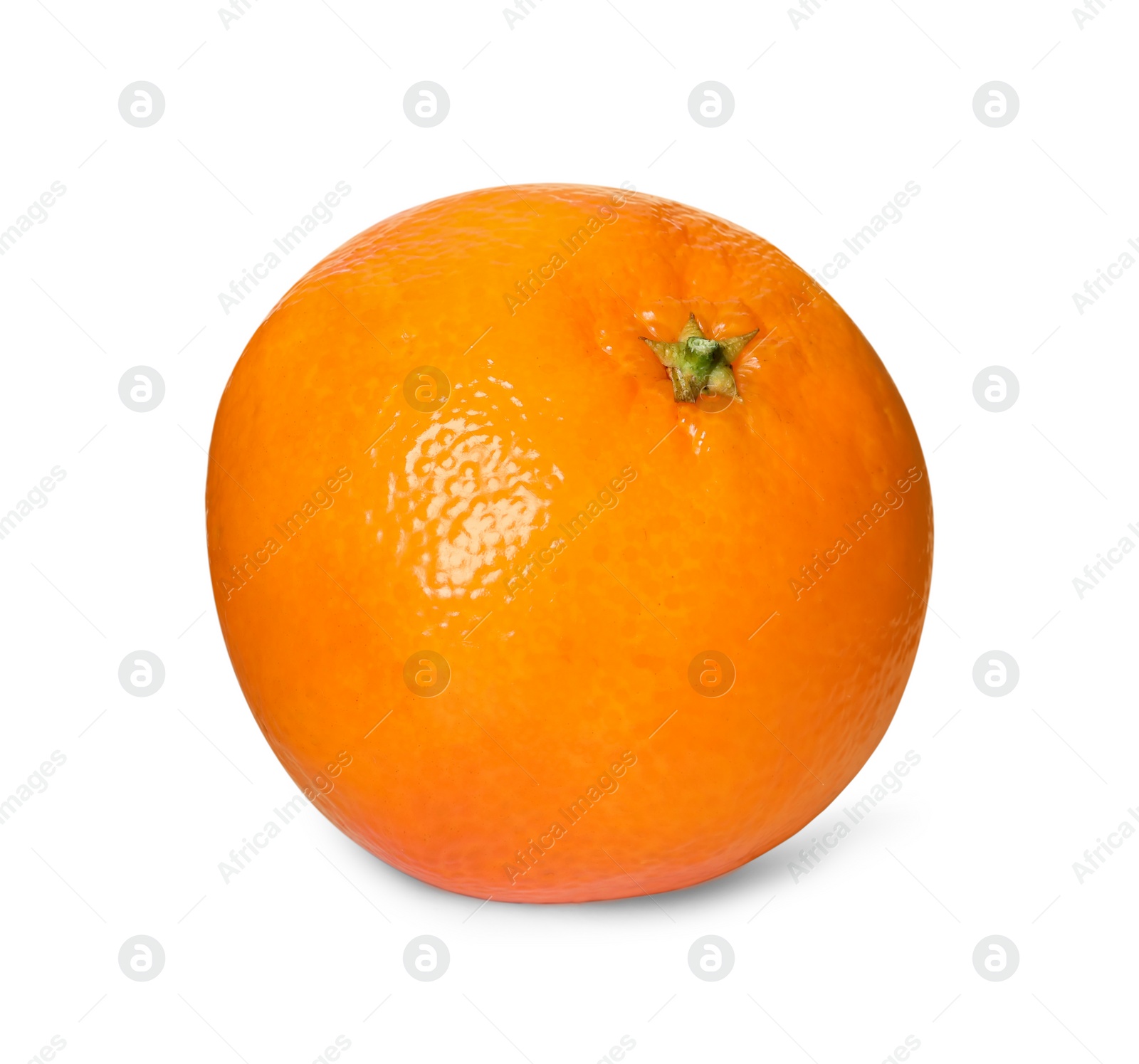 Photo of Fresh ripe juicy tangerine isolated on white