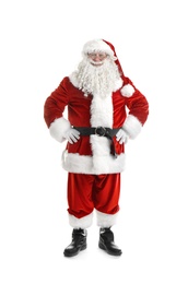 Photo of Authentic Santa Claus on white background