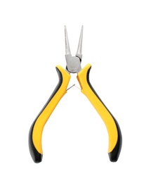 Professional pliers on white background. Electrician's tool