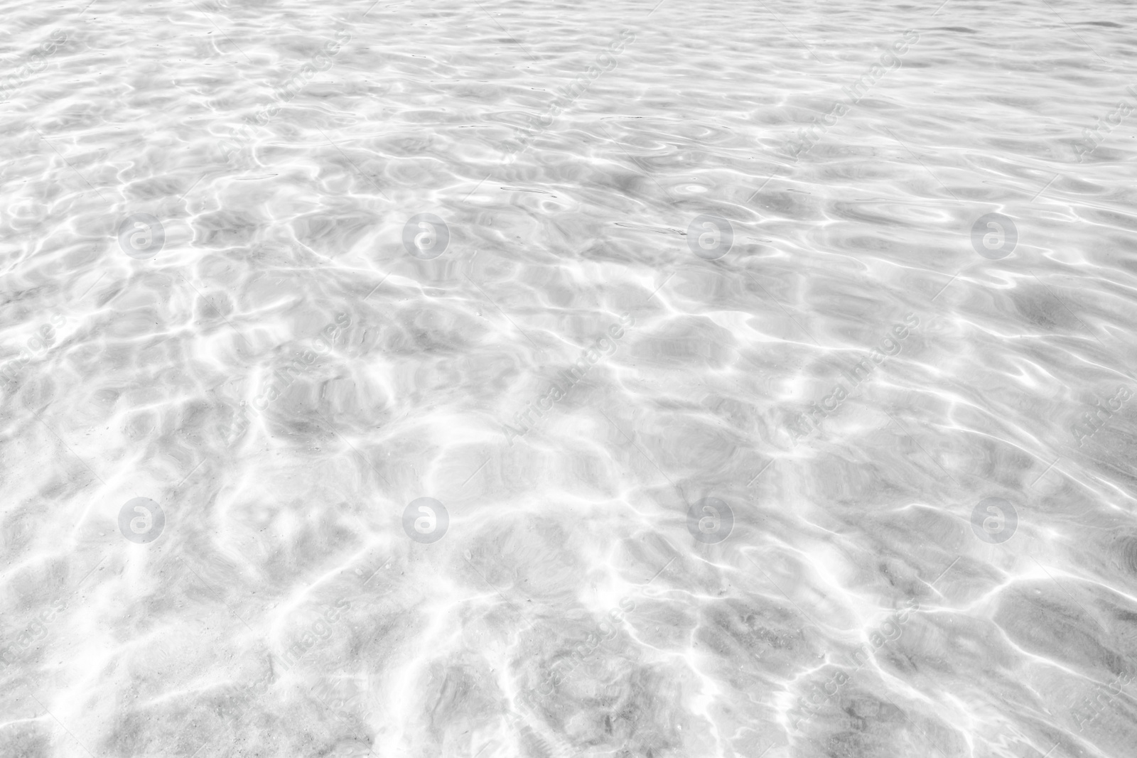 Image of View on ocean water with ripples and flecks