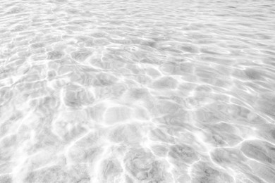Image of View on ocean water with ripples and flecks