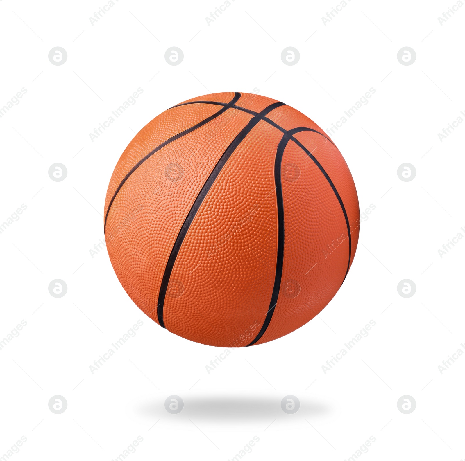 Image of New orange basketball ball isolated on white