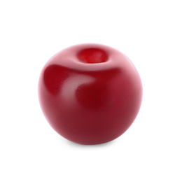 Sweet red juicy cherry isolated on white