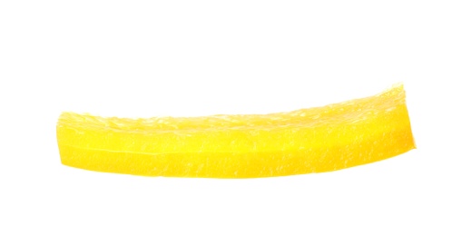 Photo of Cut fresh bell pepper on white background