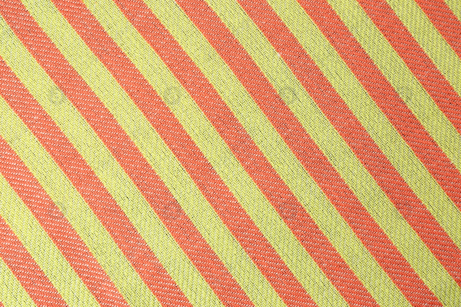 Photo of Striped beach towel as background, top view