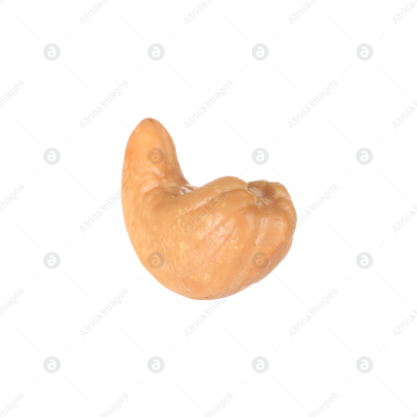 Photo of Tasty organic cashew nut isolated on white