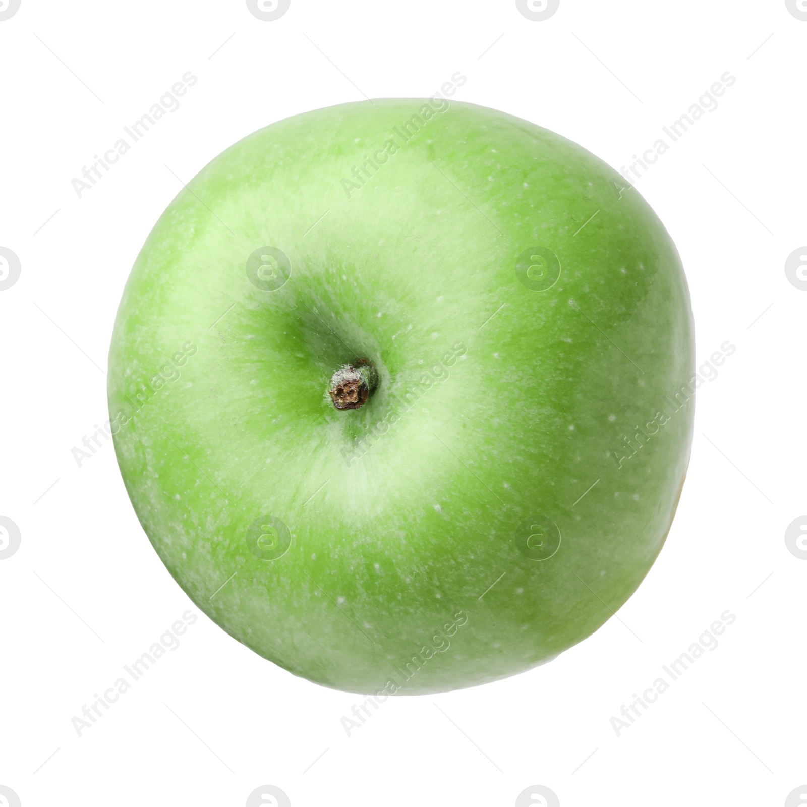 Photo of Whole ripe green apple isolated on white