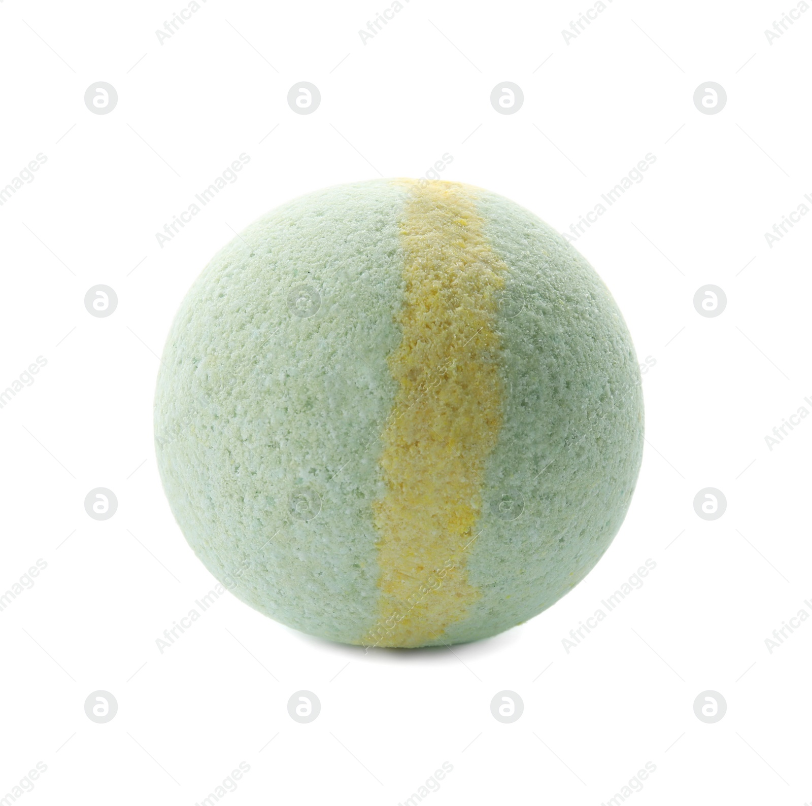 Photo of Bath bomb on white background. Spa product