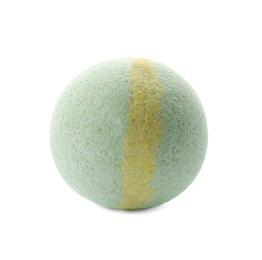 Bath bomb on white background. Spa product