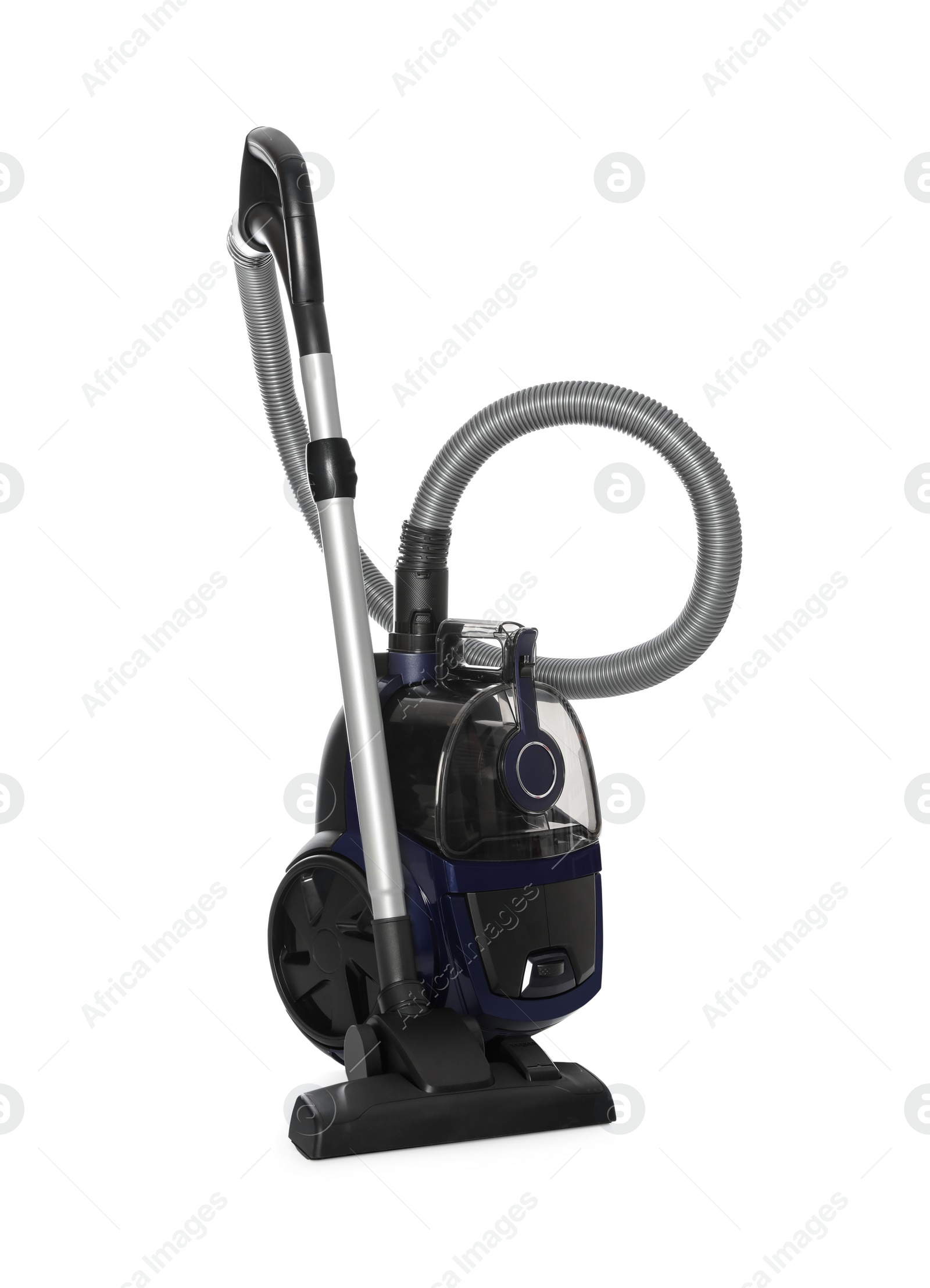 Photo of New modern vacuum cleaner isolated on white