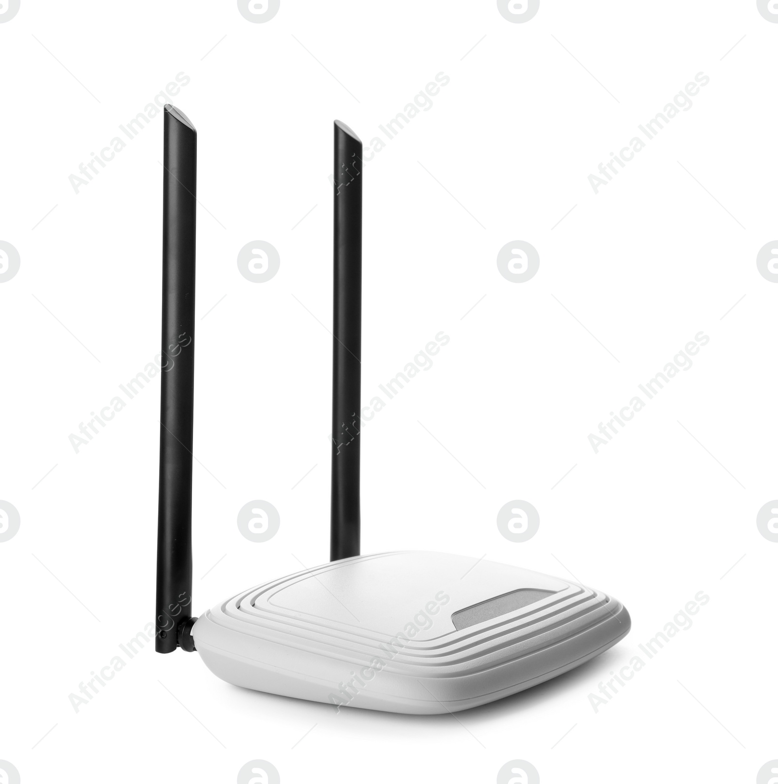 Photo of New modern Wi-Fi router isolated on white