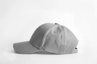 Photo of Baseball cap on white background. Mock up for design