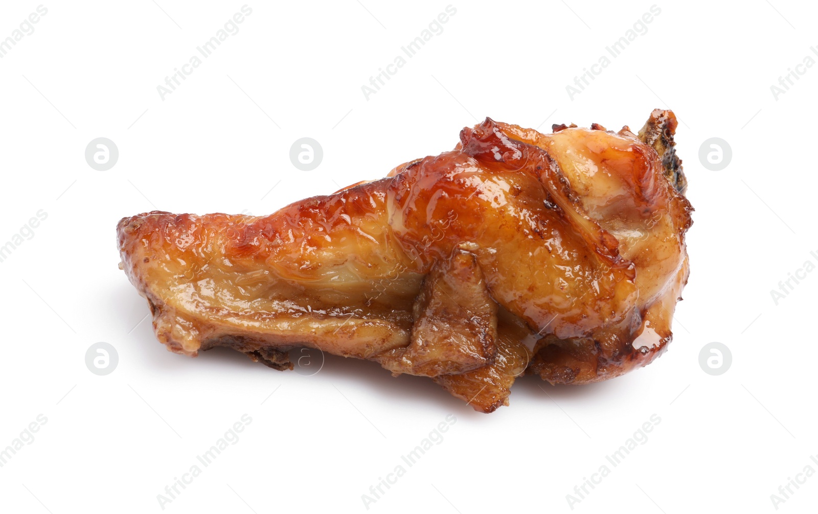 Photo of Delicious fried chicken wing isolated on white
