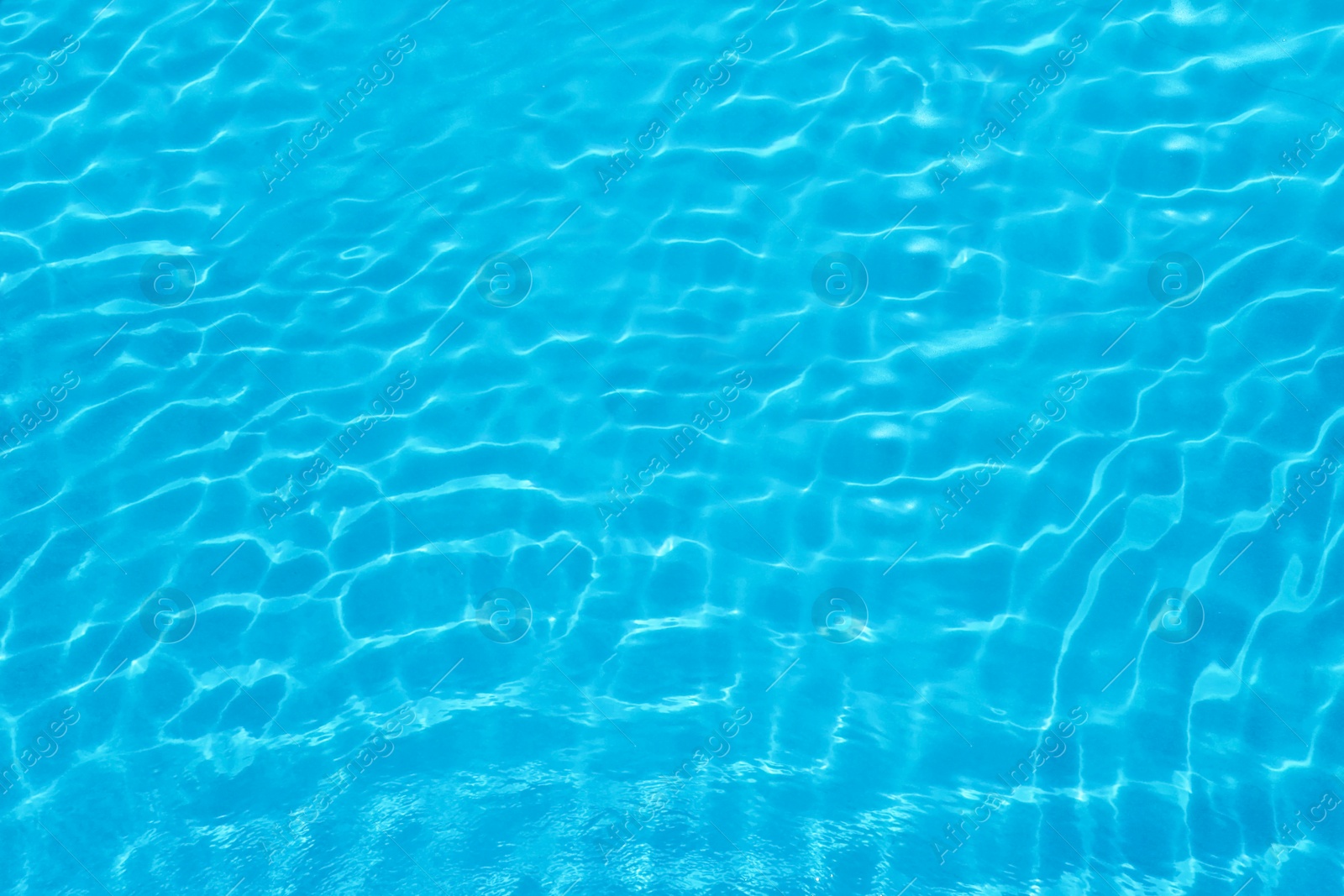 Image of Pure water with ripples in swimming pool