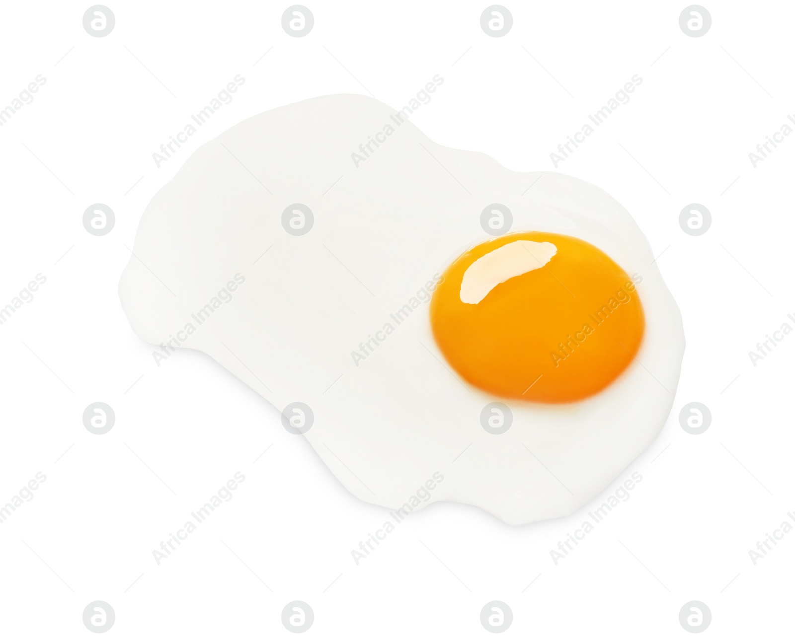 Photo of Tasty fried chicken egg isolated on white