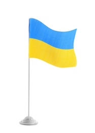 Photo of National flag of Ukraine isolated on white