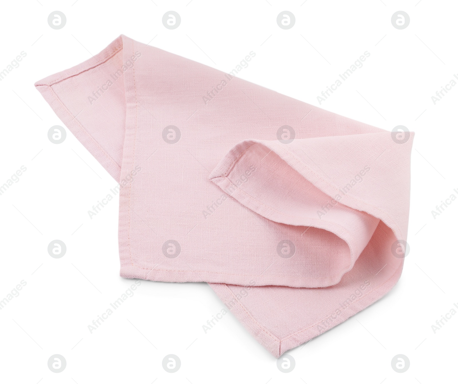 Photo of Fabric napkin for table setting on white background