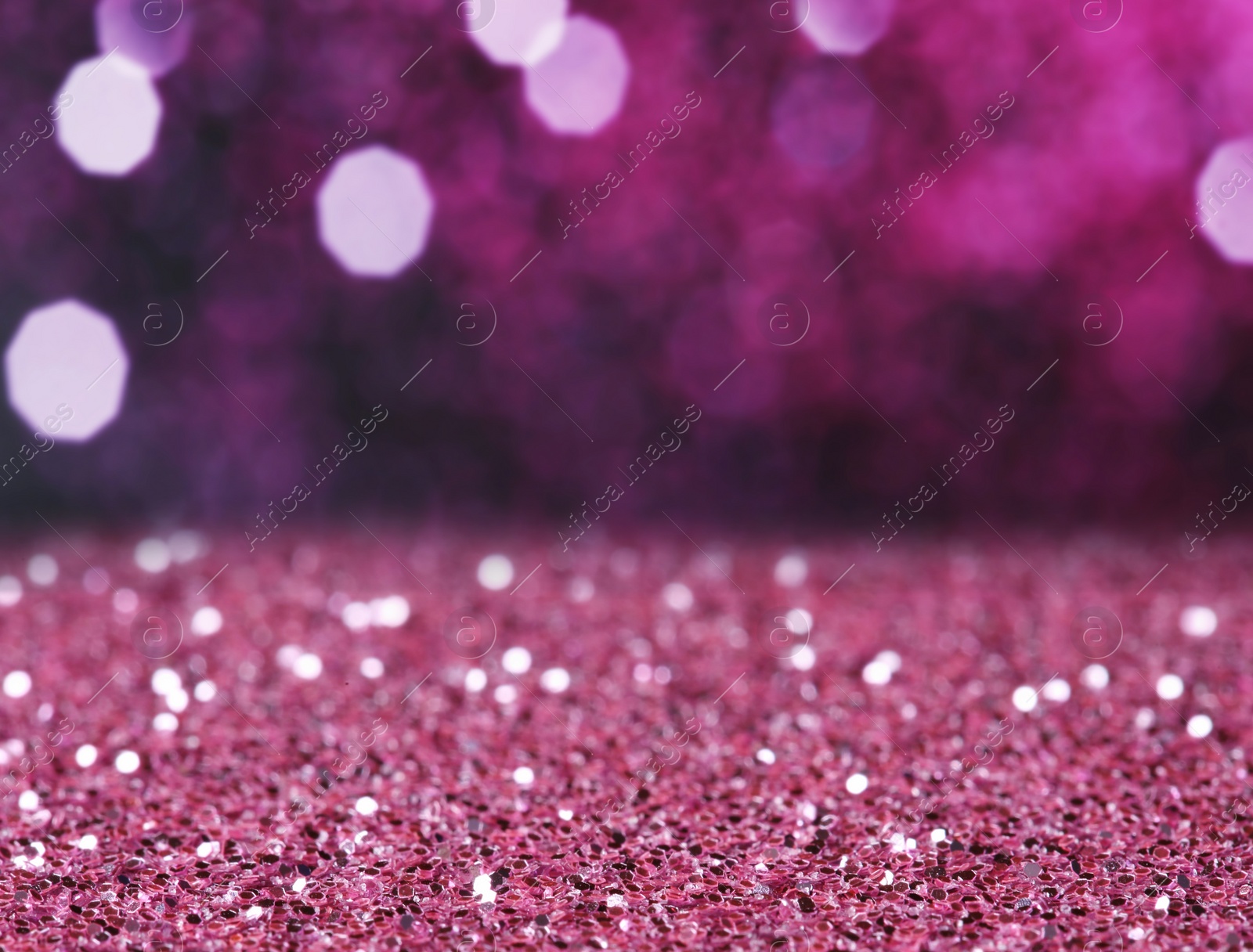 Image of Pink glitter with bokeh effect as abstract background
