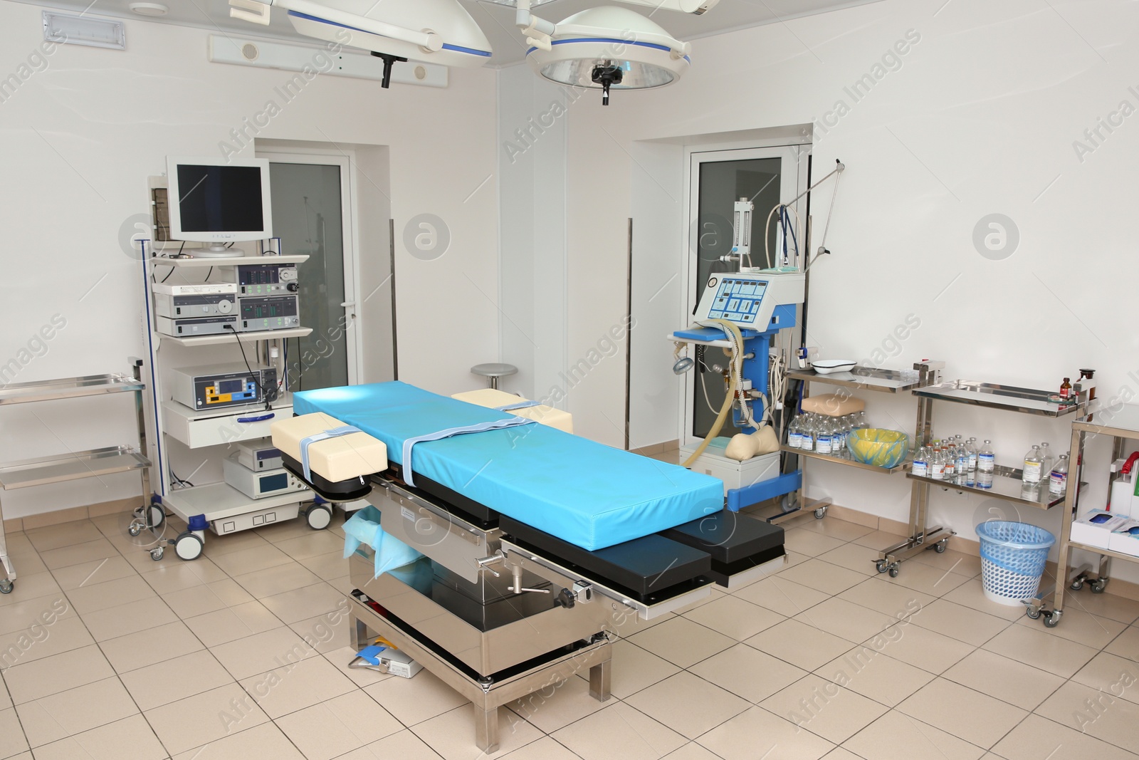 Photo of Interior of surgery room in modern clinic