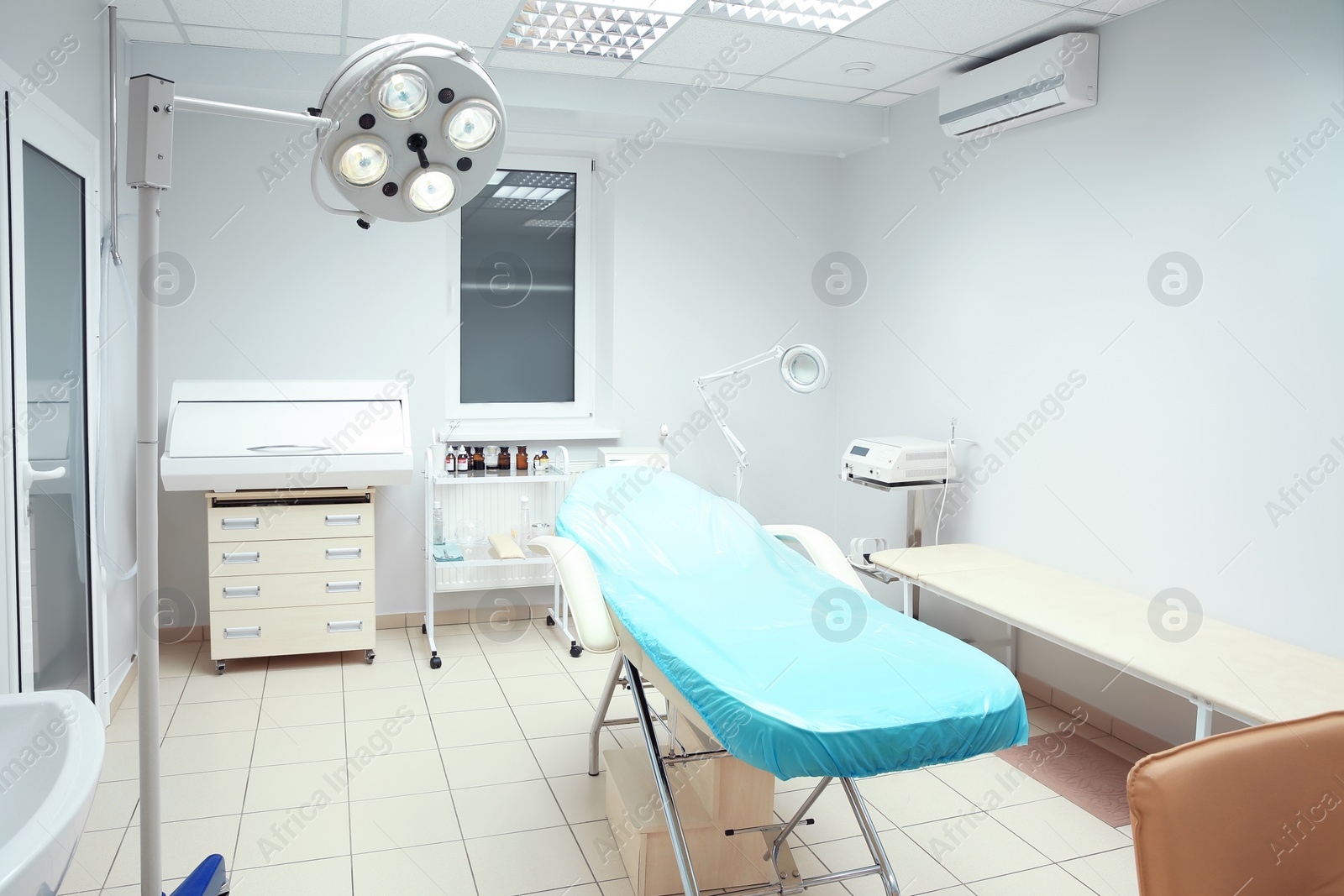 Photo of Interior of surgery room in modern clinic