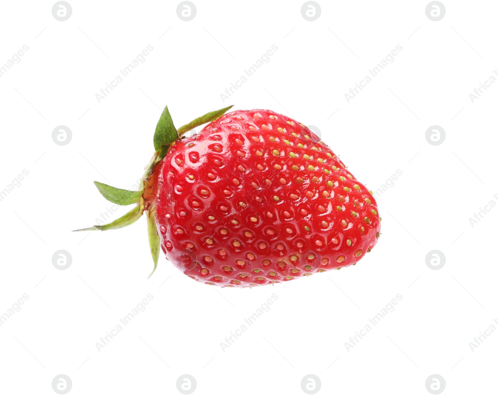 Photo of Delicious fresh ripe strawberry isolated on white