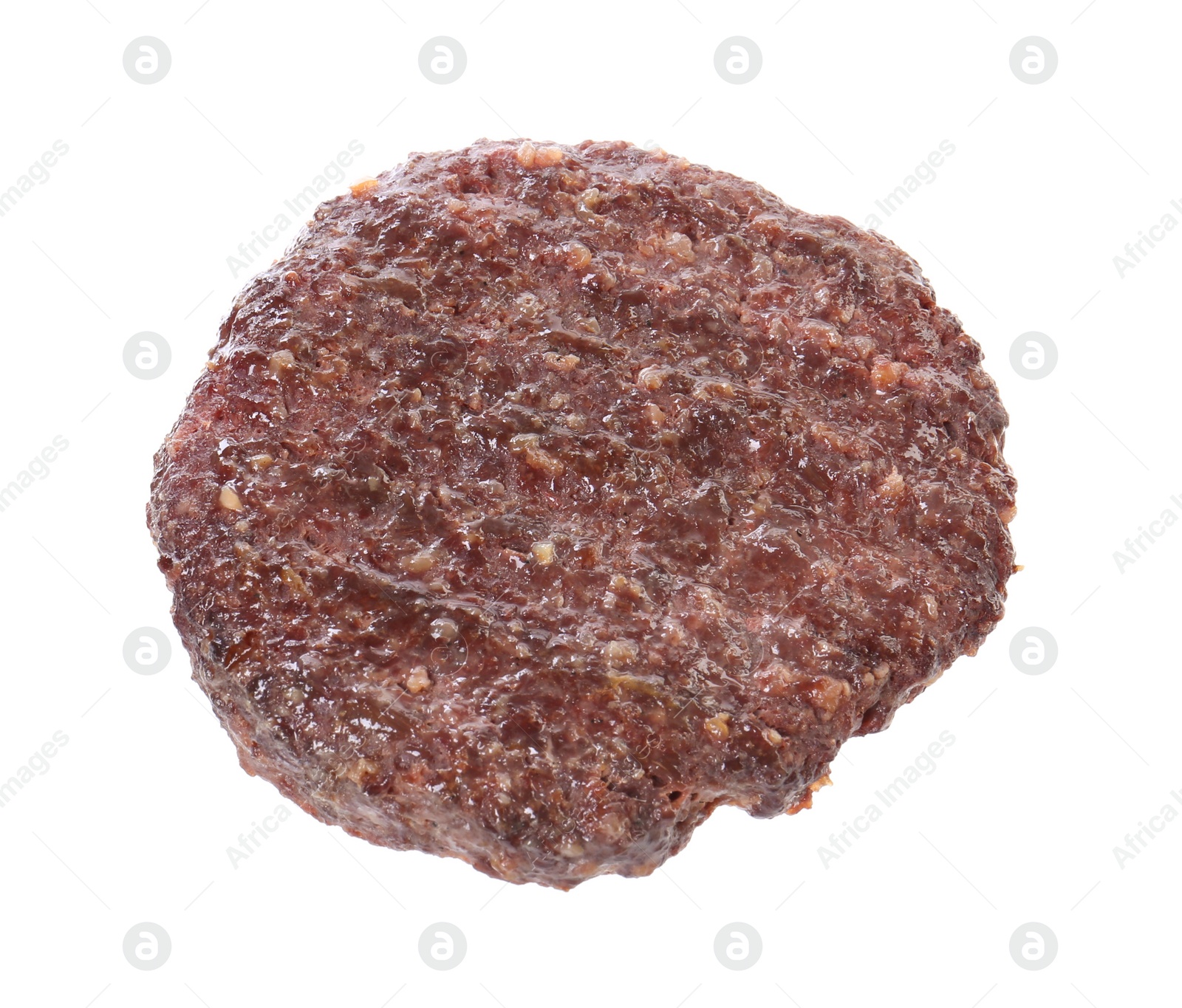 Photo of Tasty grilled burger patty isolated on white