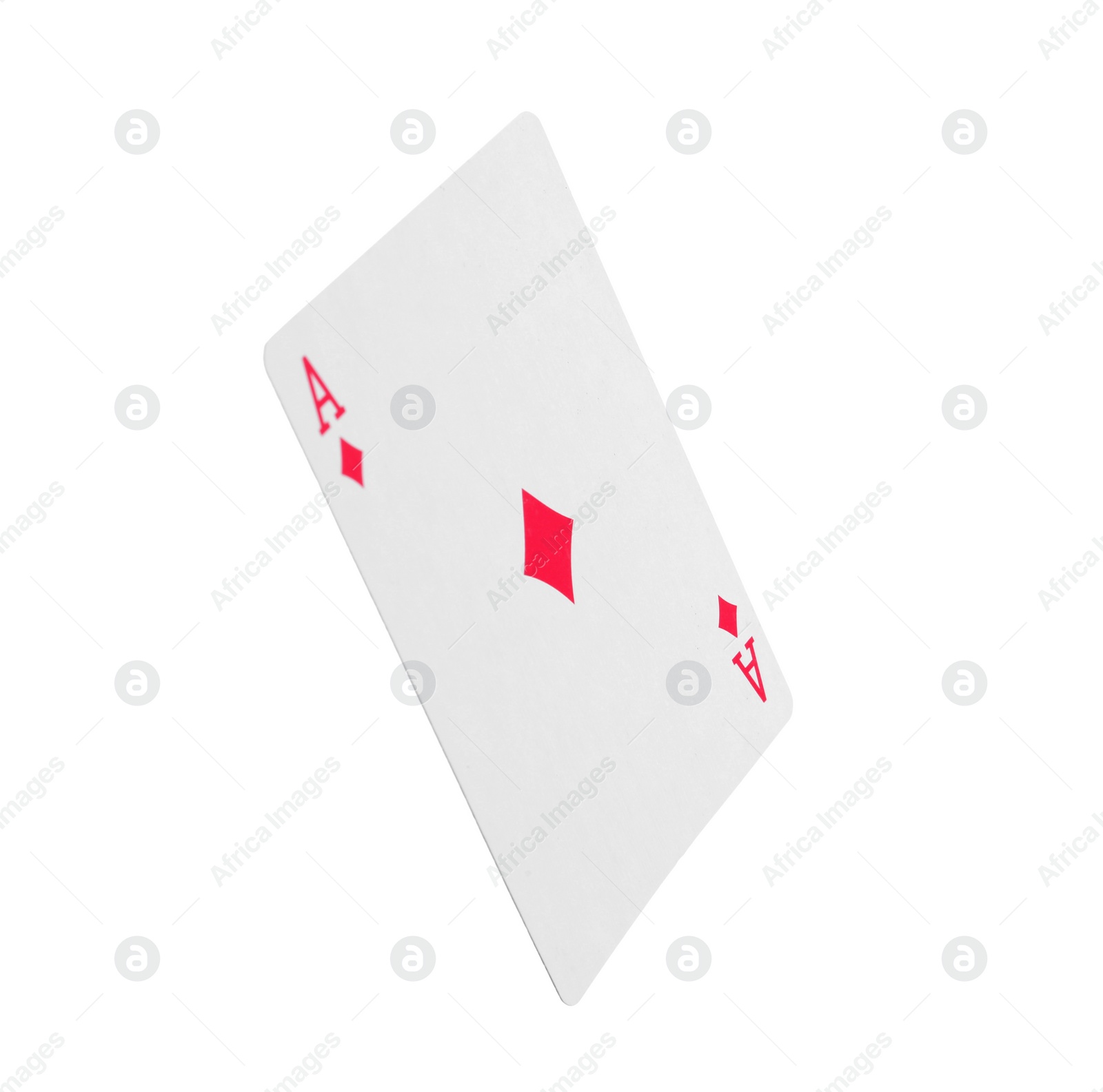 Photo of Playing card isolated on white. Poker game