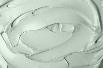 Photo of Texture of professional face mask as background, closeup