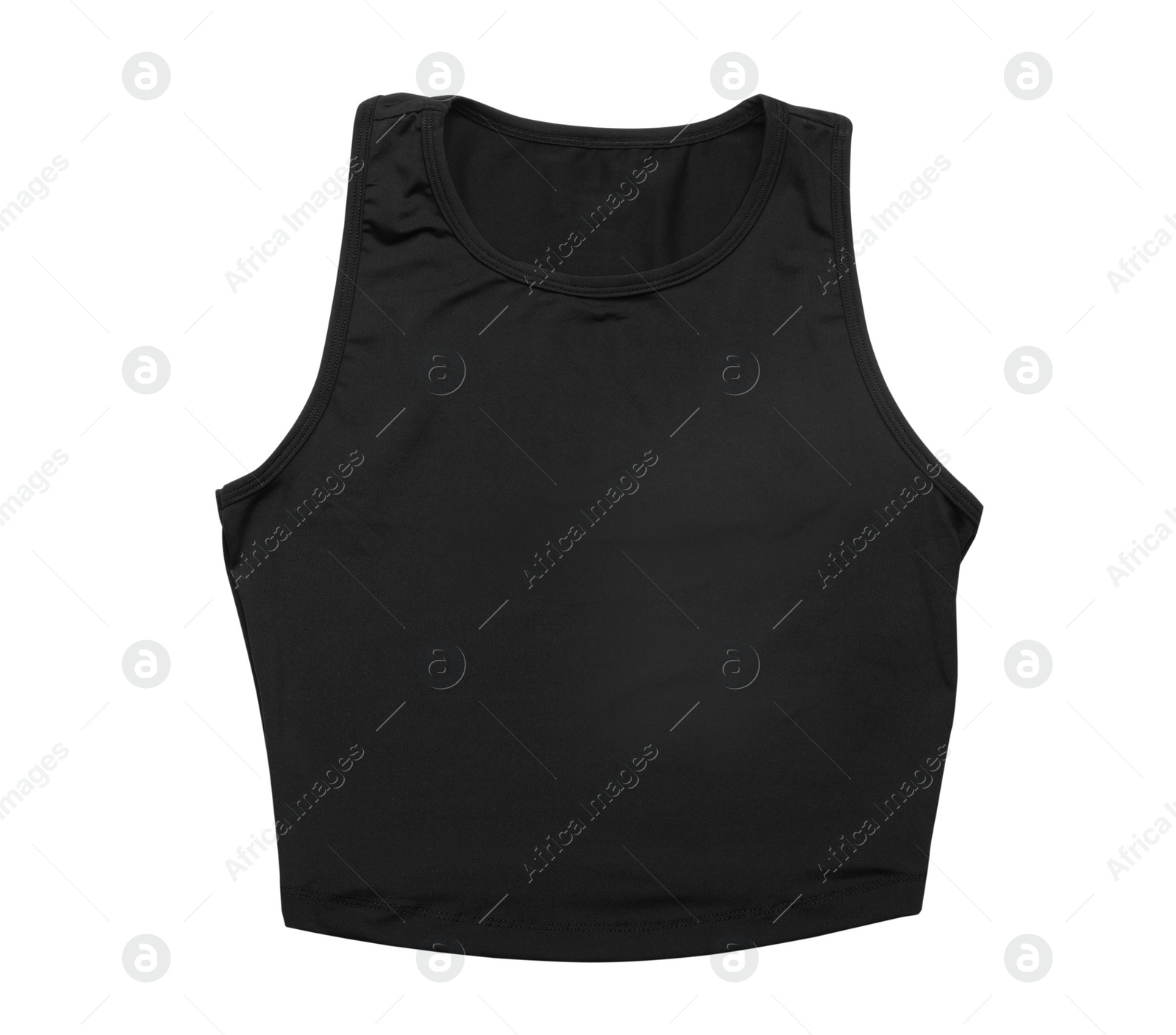 Photo of New stylish sportswear isolated on white, top view