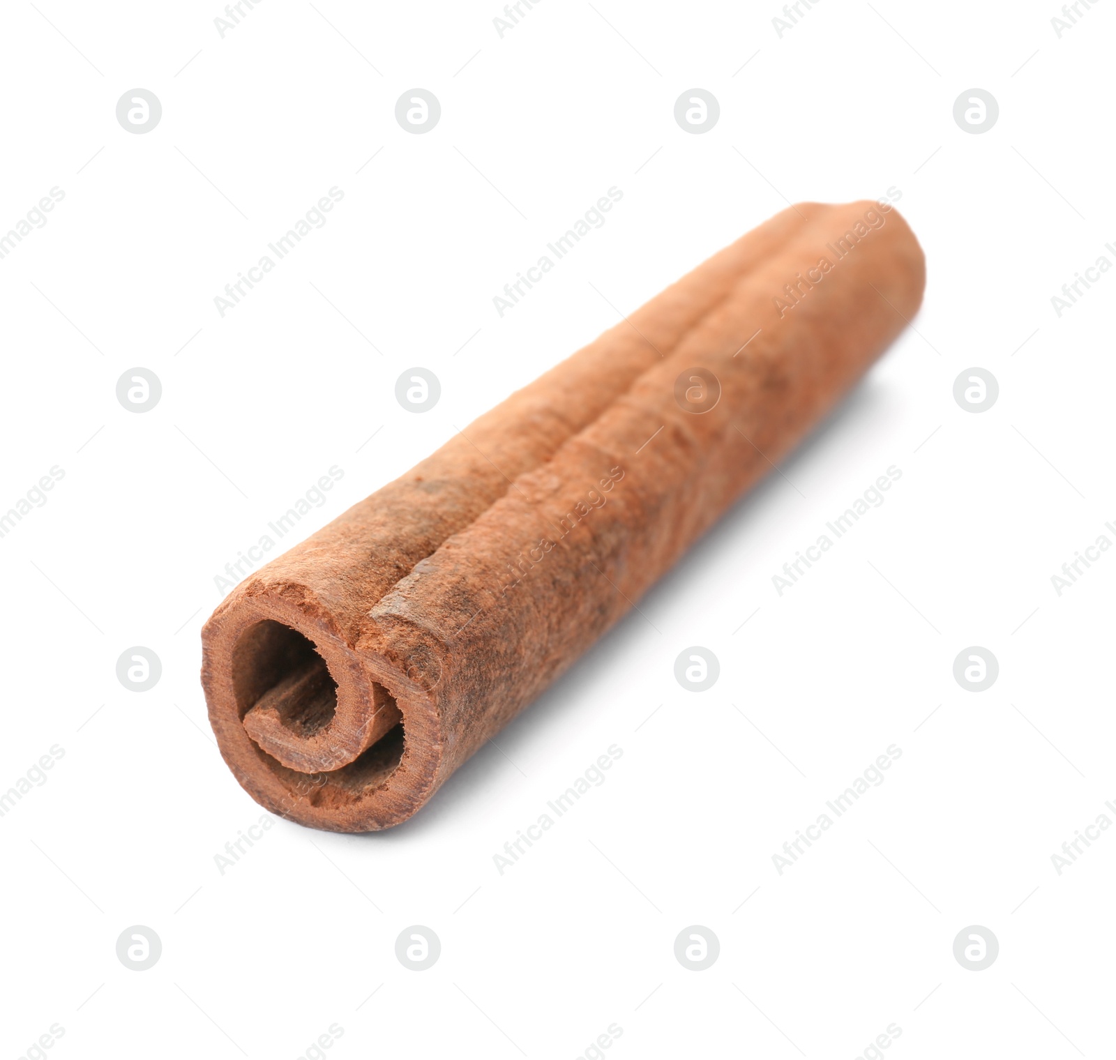 Photo of Aromatic cinnamon stick on white background