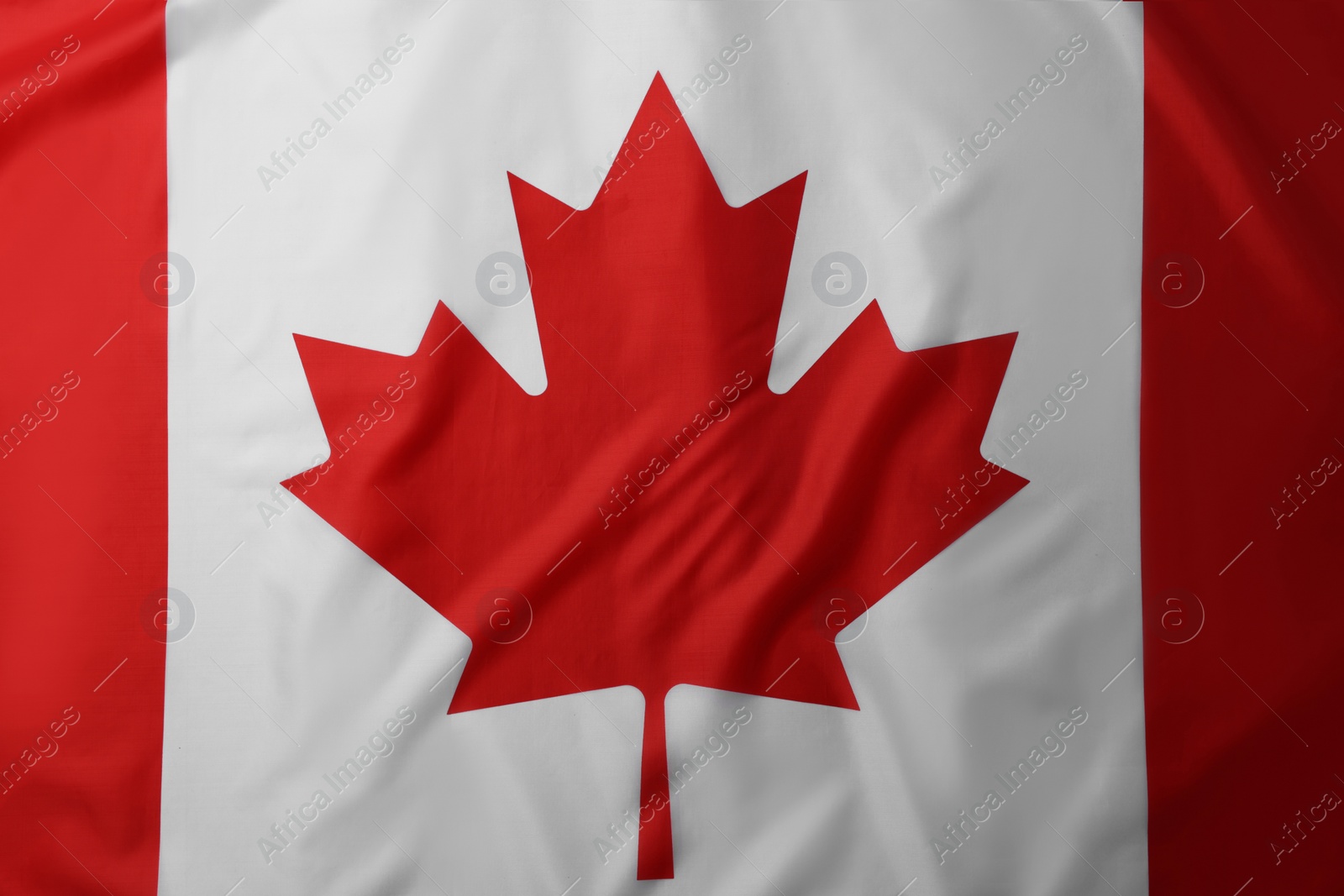 Photo of Flag of Canada as background, top view
