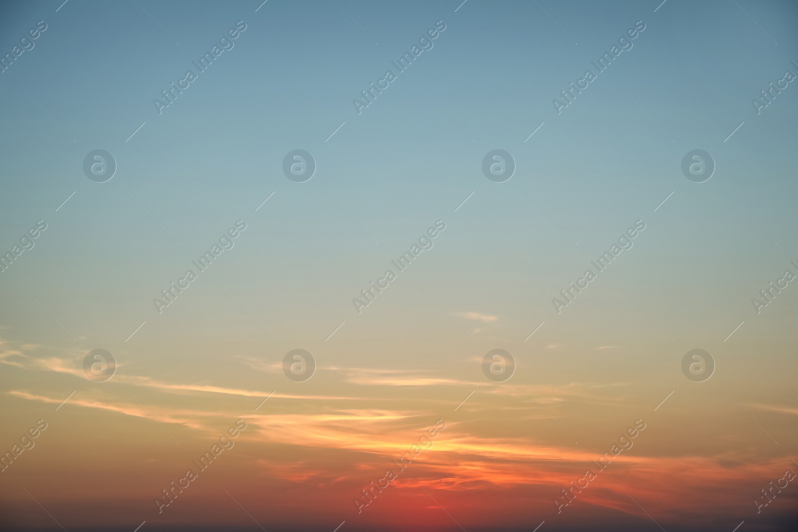 Photo of Beautiful view of sky with clouds at sunset
