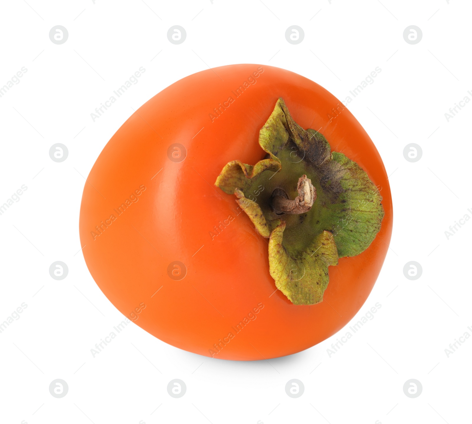 Photo of Delicious ripe juicy persimmon isolated on white