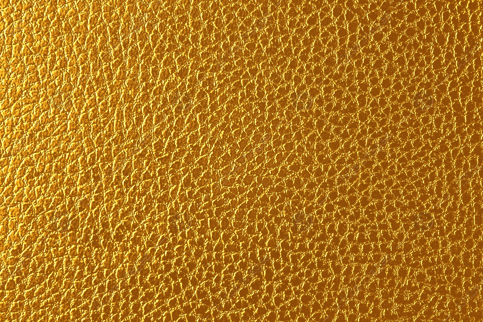 Image of Texture of golden leather as background, closeup