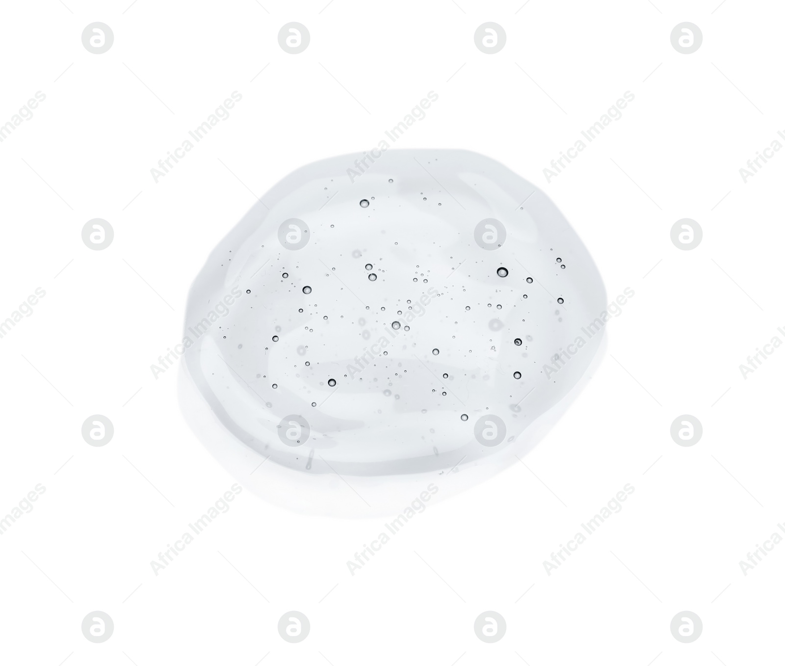 Photo of Sample of cosmetic oil on light background