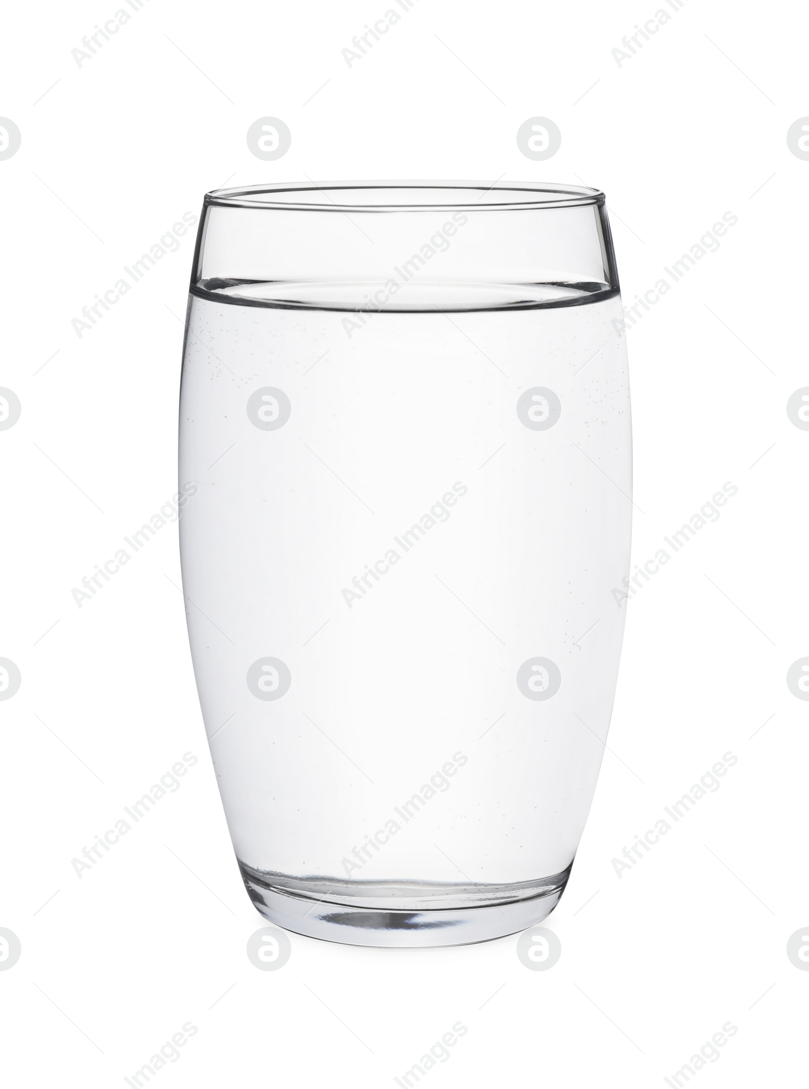 Photo of Glass of fresh water isolated on white