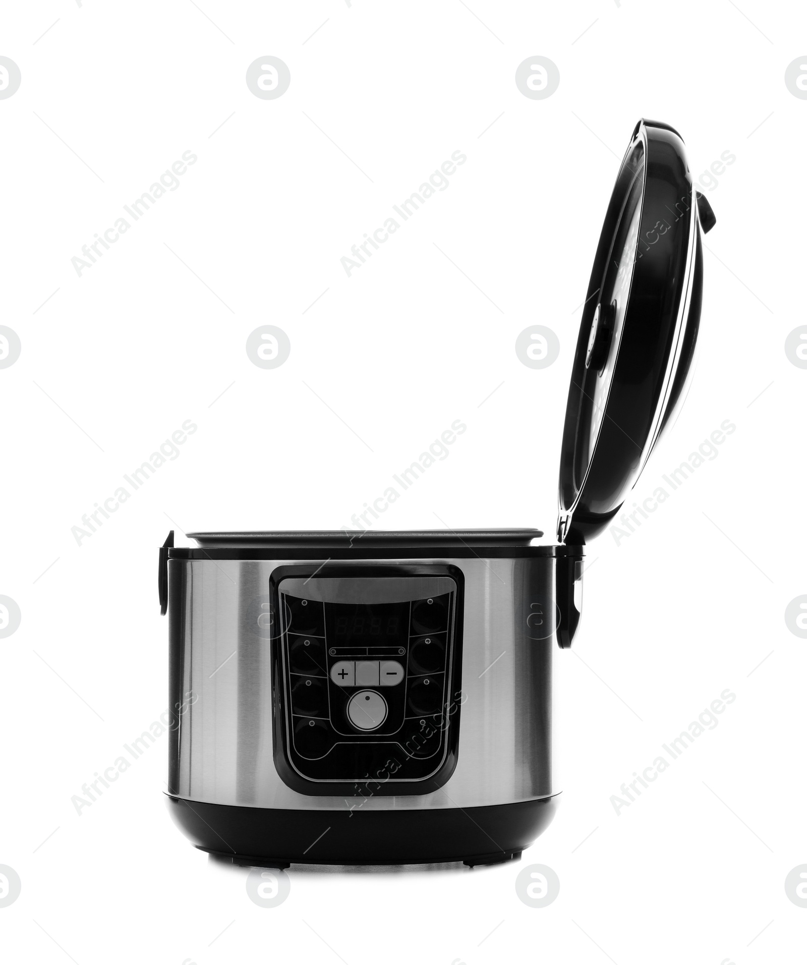 Photo of Modern electric multi cooker on white background