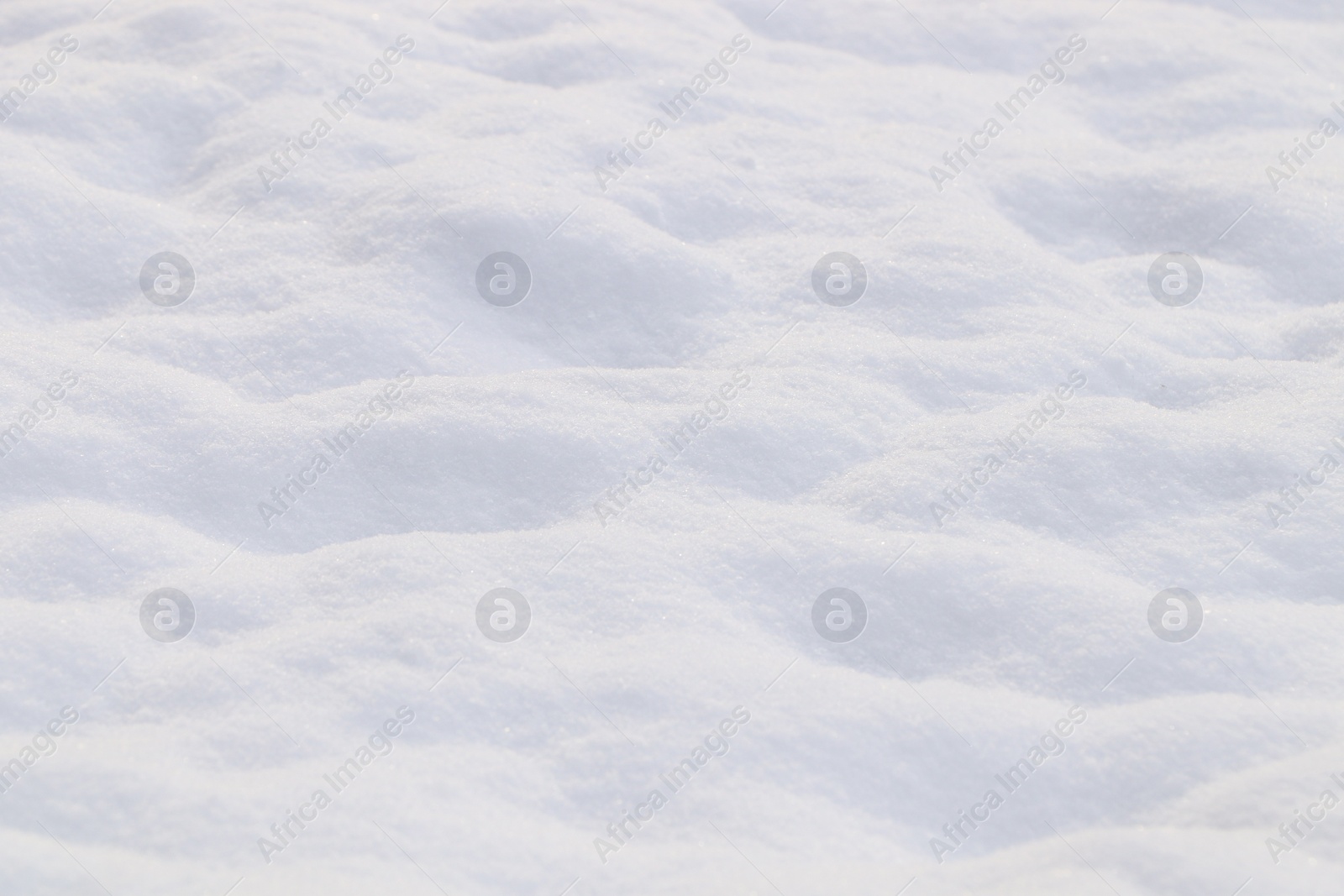 Photo of Beautiful snow as background, closeup. Winter weather