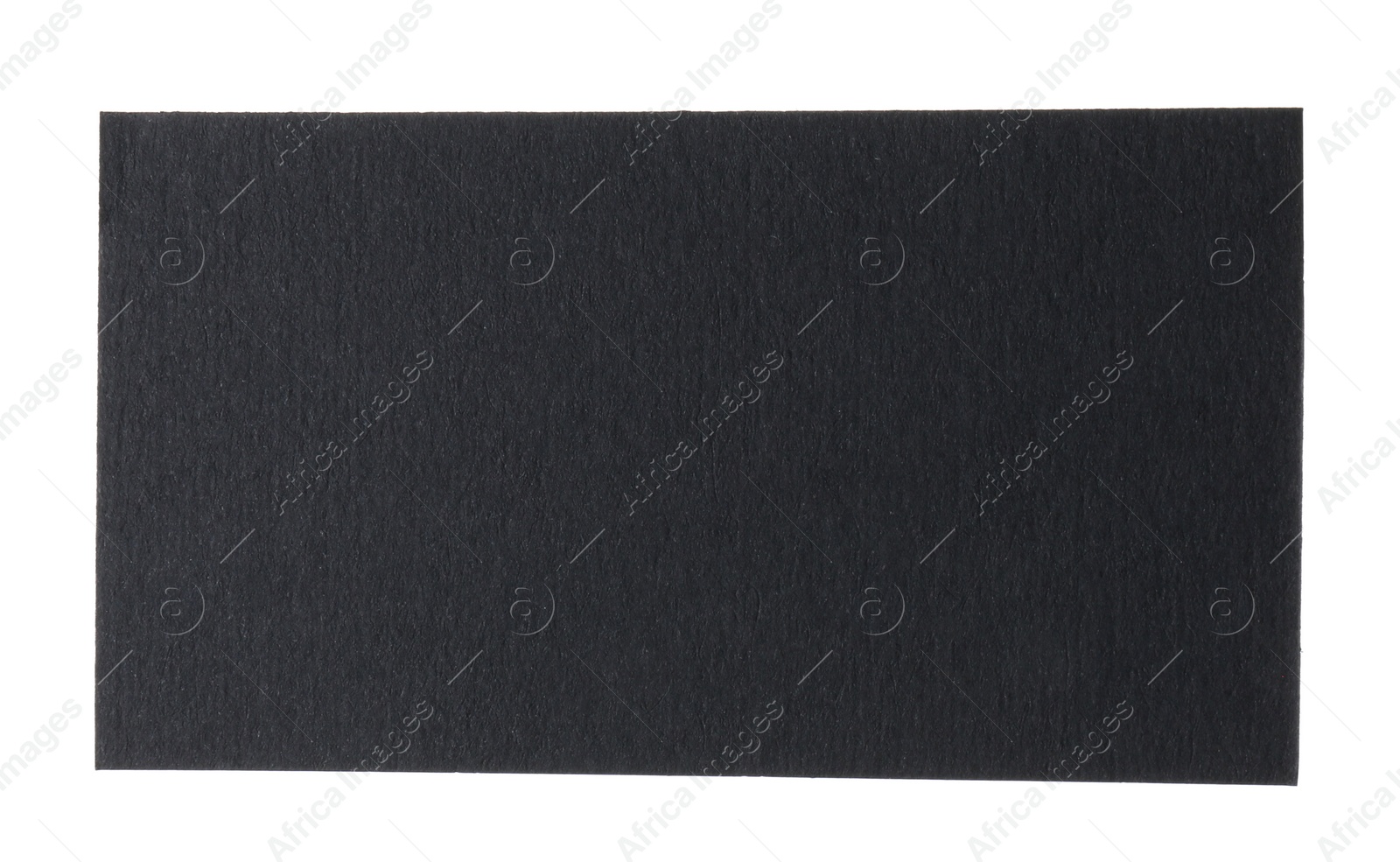 Photo of Blank black business card isolated on white. Mockup for design