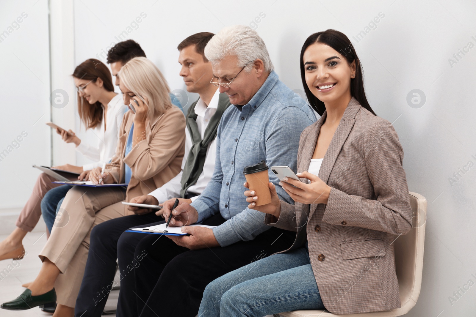 Photo of People waiting for job interview in office