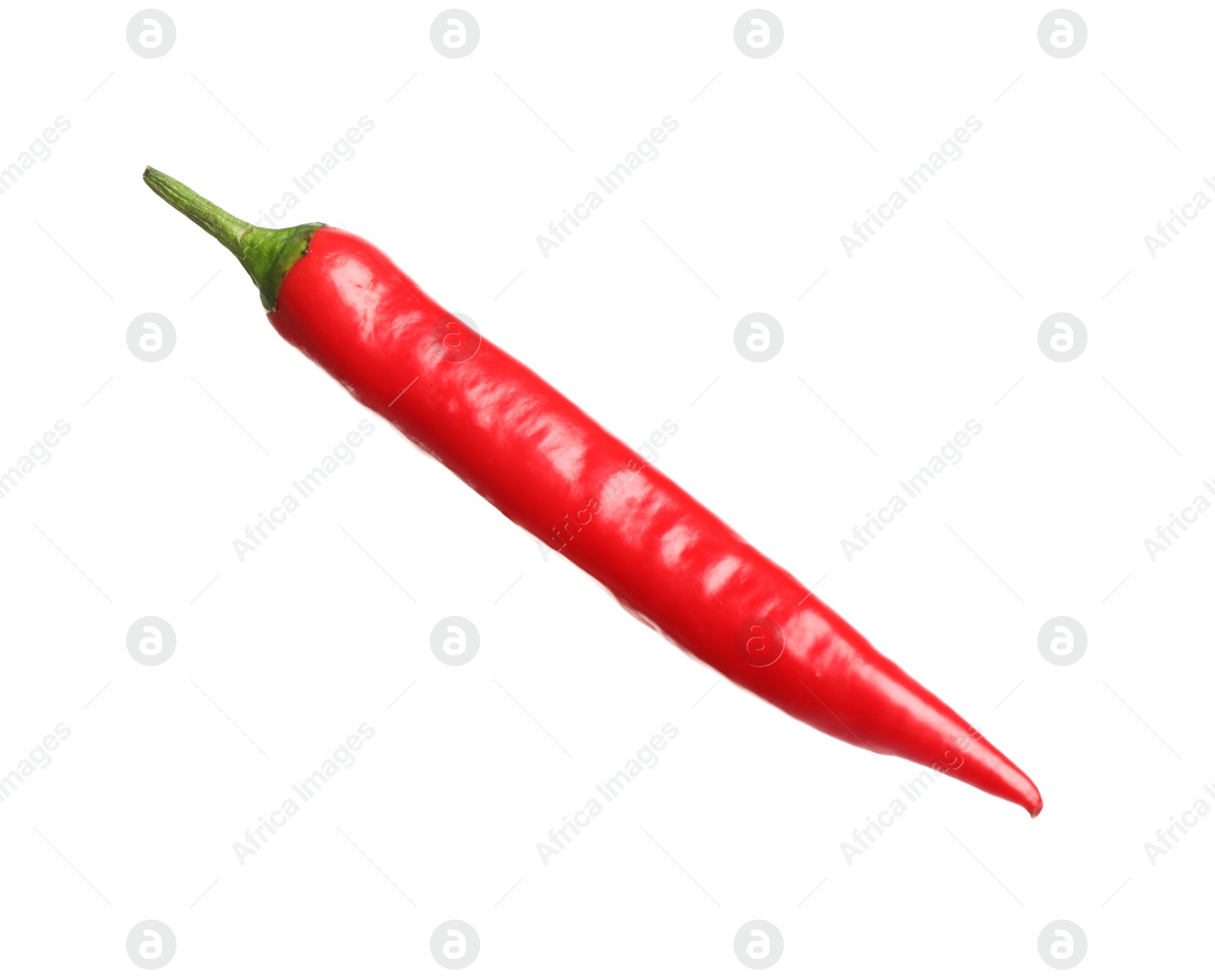 Photo of Red hot chili pepper isolated on white