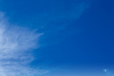 Photo of Picturesque blue sky with white clouds on sunny day