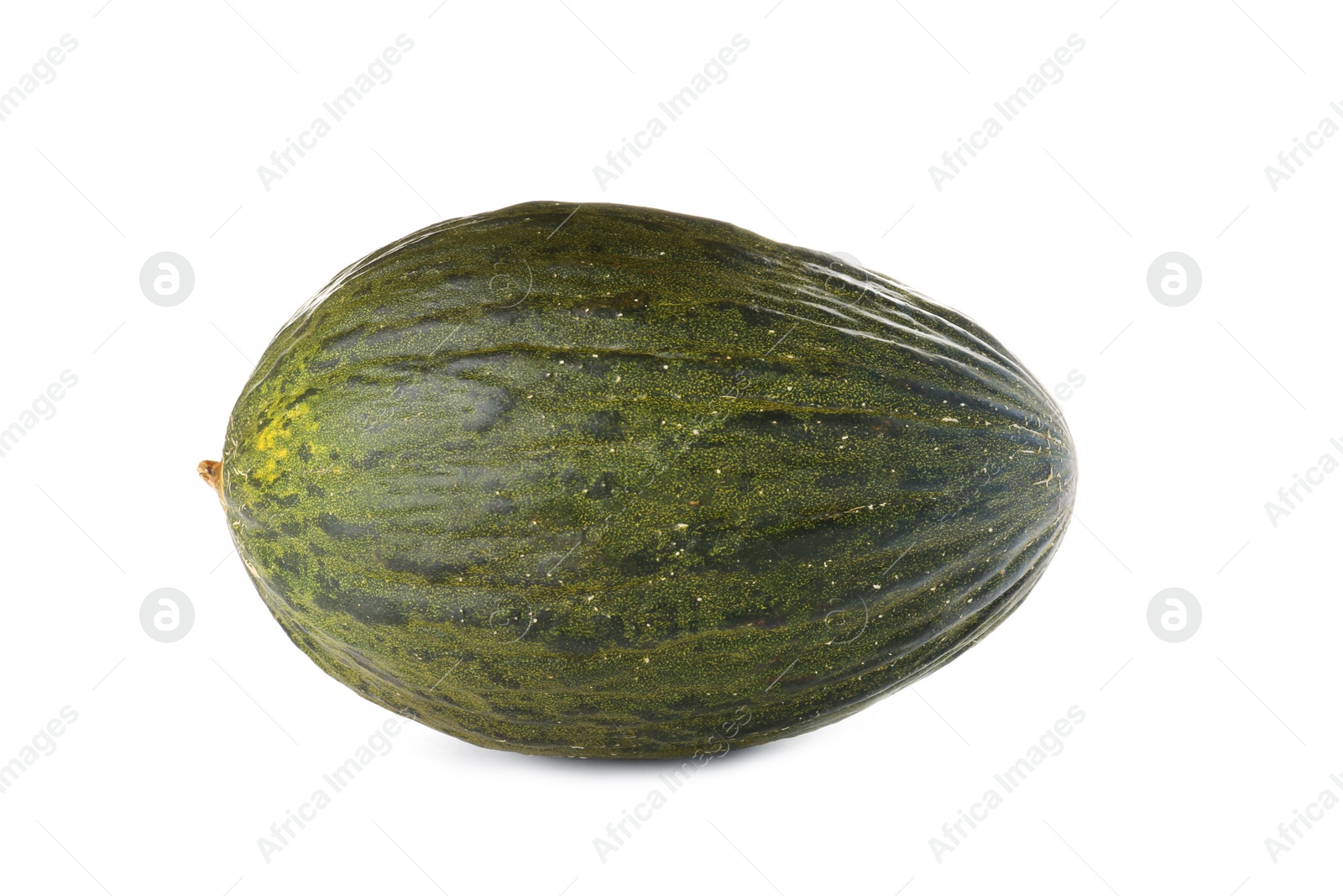 Photo of Whole tasty ripe melon on white background