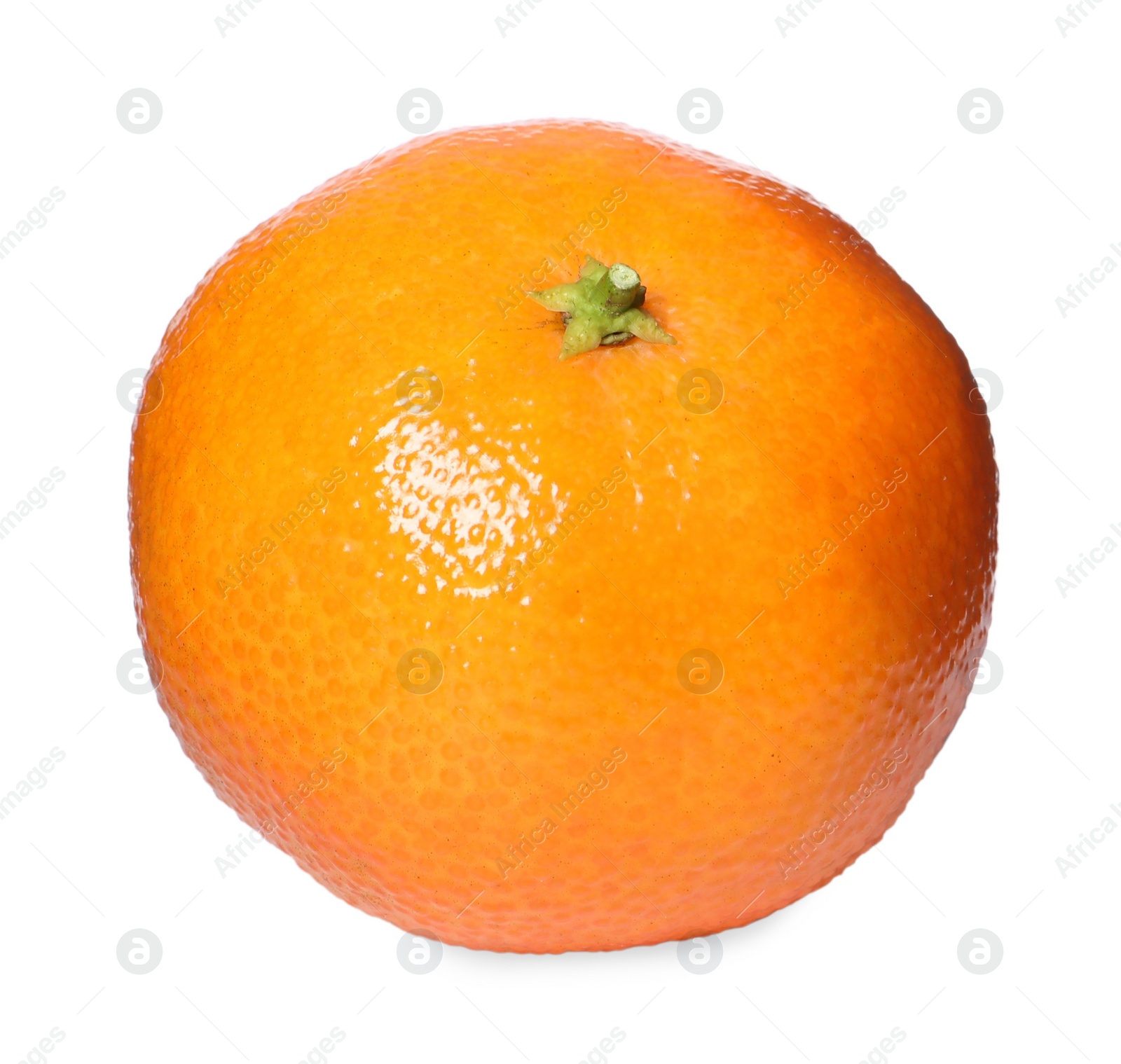 Photo of Fresh ripe juicy tangerine isolated on white