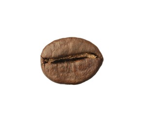 Photo of Brown roasted coffee bean isolated on white