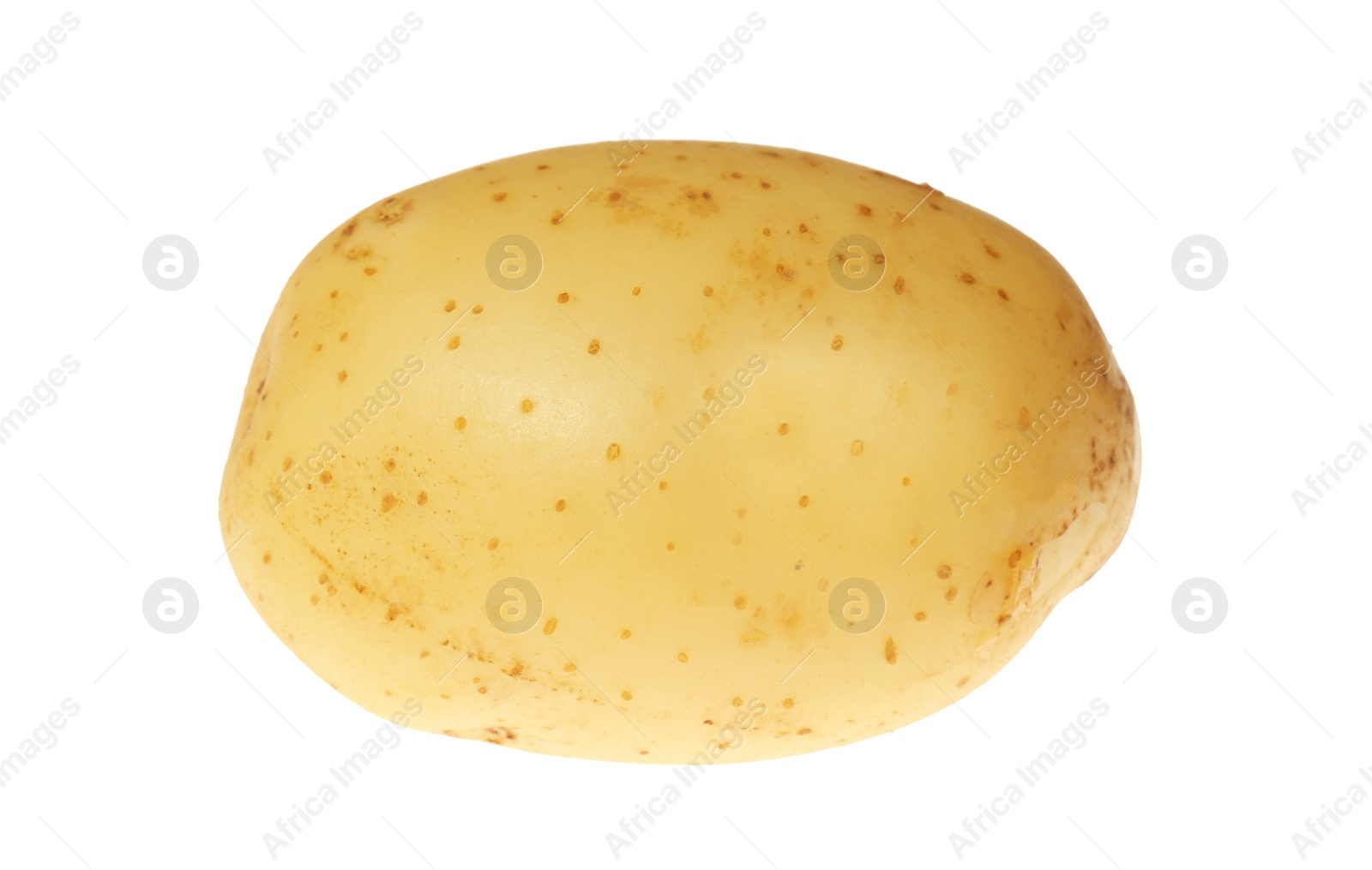 Photo of Fresh raw organic potato isolated on white