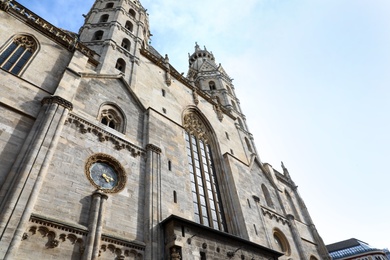Photo of VIENNA, AUSTRIA - APRIL 26, 2019: Low angle view of St. Stephen's Cathedral